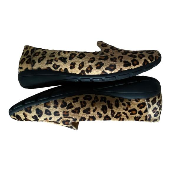 Easy Spirit Calf Fur Leopard Print Loafer Size 6.5 - Picture 4 of 8